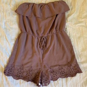 Target strapless purple romper